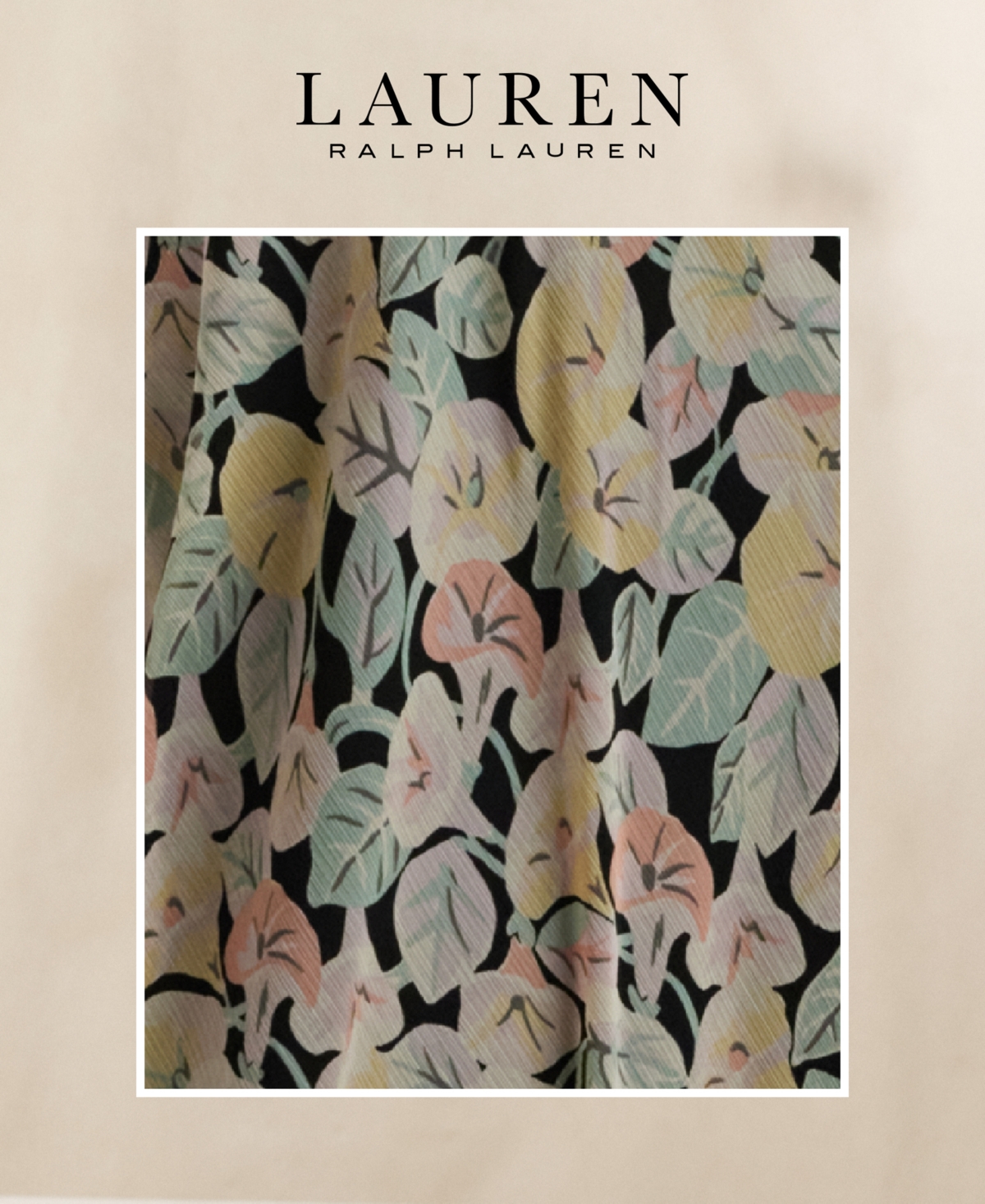 Shop Ralph Lauren Women's Floral Georgette Ruffle-trim Blouse, Regular & Petite In Black,pink,green