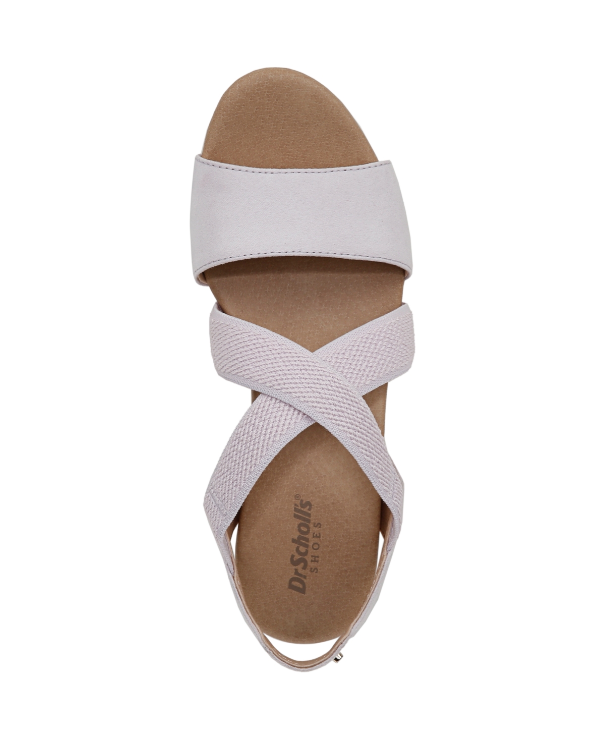 Shop Dr. Scholl's Women's Just Cute Strappy Wedge Sandals In Lavender Microfiber