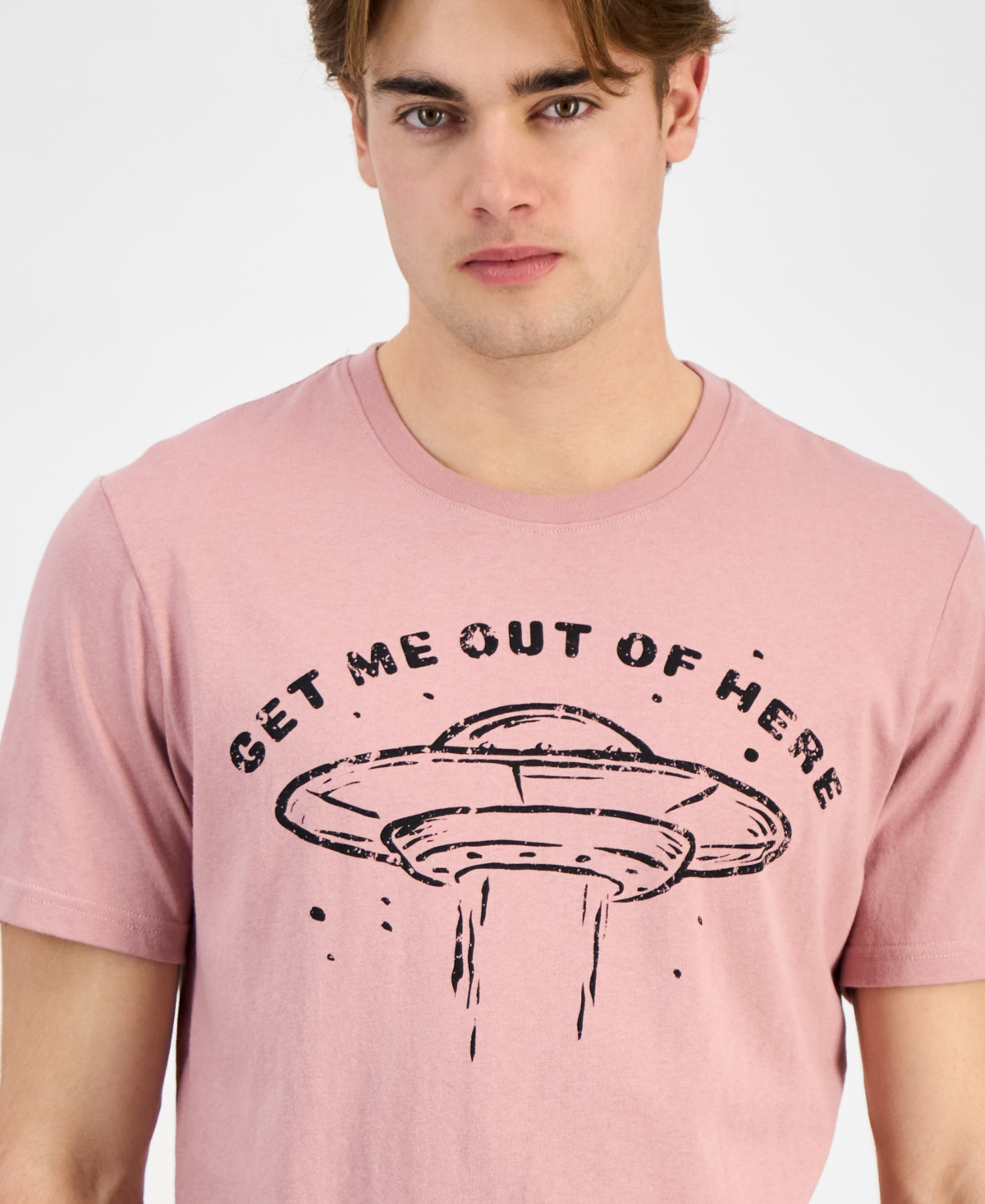 Shop Sun + Stone Men's Space Regular-fit Graphic T-shirt, Exclusively At Macy's In Ethiopian