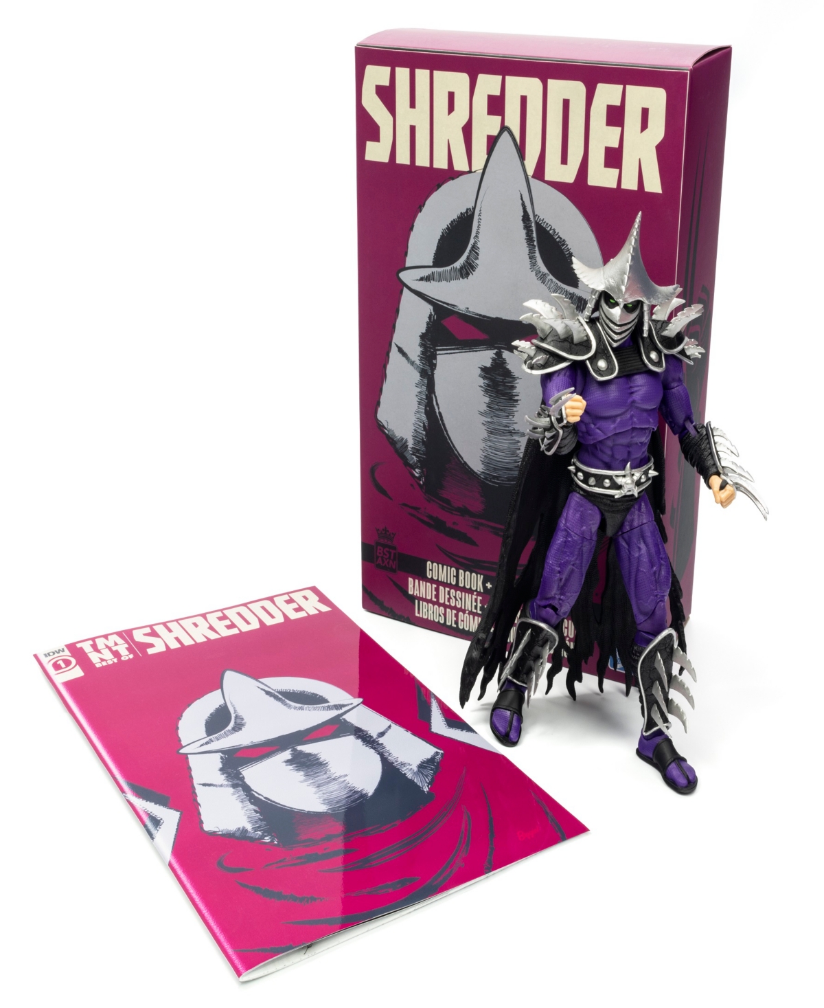 The Loyal Subjects Teenage Mutant Ninja Turtles Bst Axn Xl Super Shredder Action Figure In Multi