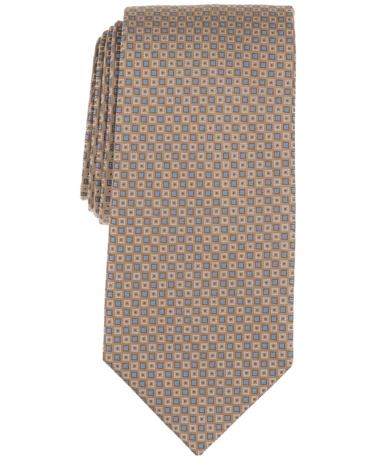 Shop Michael Kors Men's Amerson Textured Tie In Taupe