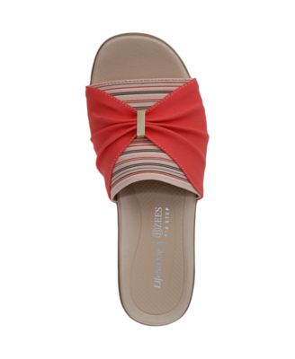 Women's Paradise Washable Block Heel Slide Sandals