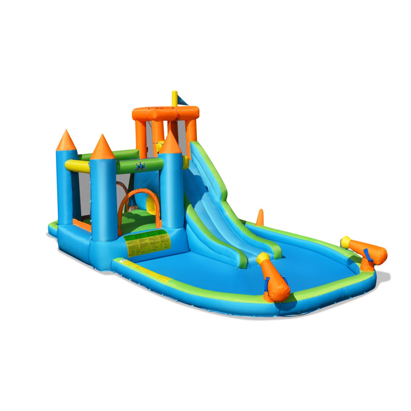 Детская игрушка Slickblue 234"L x 126"W x 96"H Water Slide & Bounce House with Splash Pool Inflatable Playset, Ages 3+, цвет: Разноцветный — фото 1