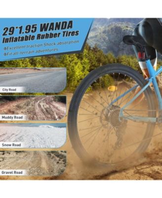 Streamdale 29 Inch Wheels 8 Speed Mountain Bike, for Men Women Boys and Girls, Front Suspension, Steel Frame