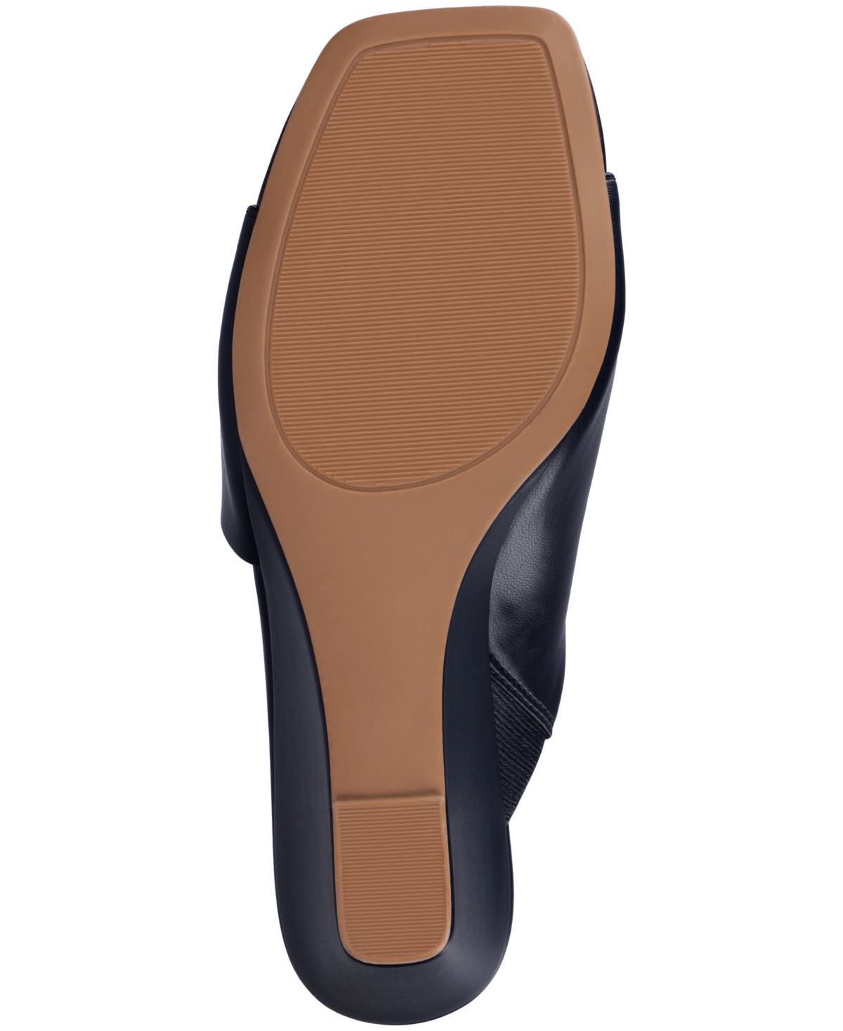 Shop Journee Collection Women's Clementine D'orsay Slip-on Wedge Sandals In Navy