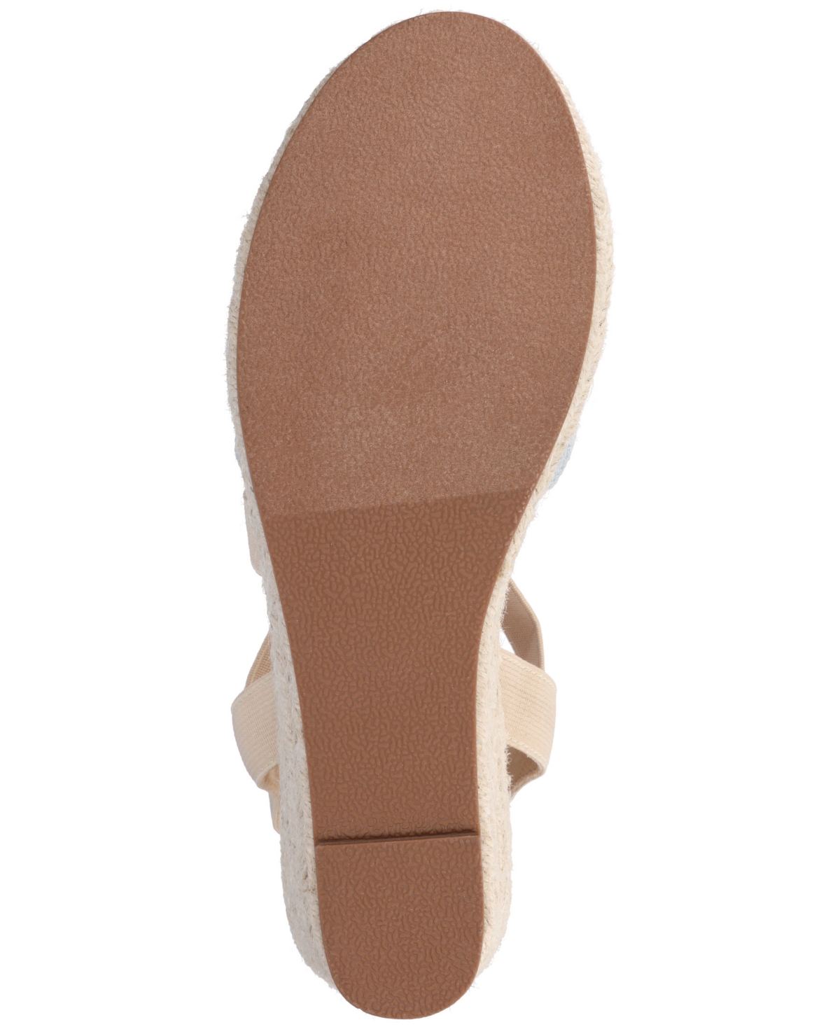 Journee Collection Women's Ashlee Espadrille Platform Wedge Sandals In Blue