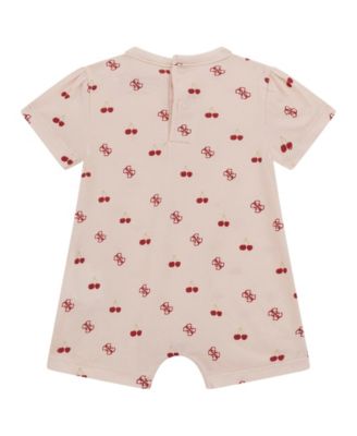 Baby Girls Stretch Jersey Printed Shortall