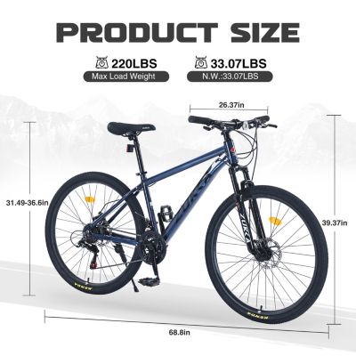 Streamdale 27.5 Inch Wheels 21 Speed Mountain Bike, for Men Women Boys and Girls, Front Suspension,Aluminum Alloy Frame