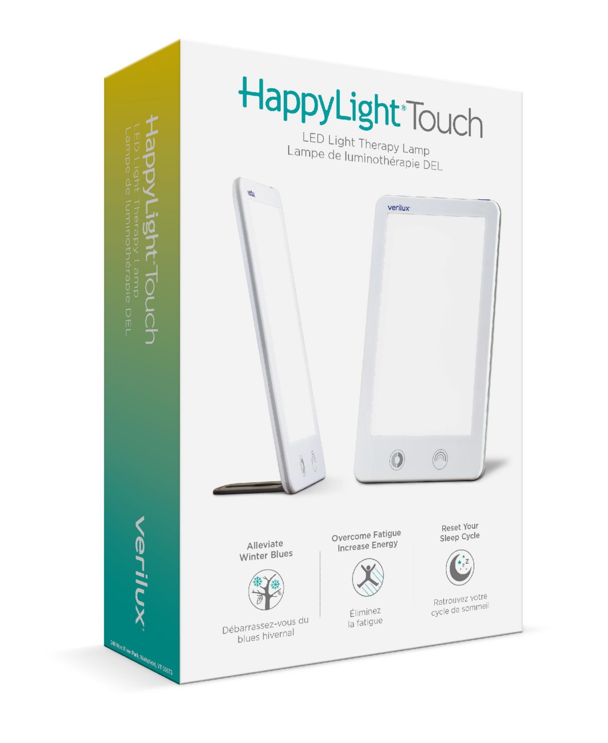 Verilux Happylight Touch Light Therapy Lamp In White