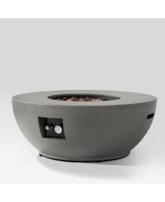 Streamdale Steel Propane Fire Bowl Outdoor Round Propane Fire Pit with Tank Holder