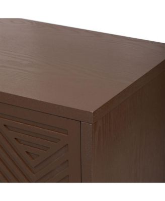 Retro Sideboard with Adjustable Shelves and Metal Accents