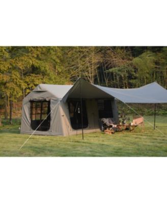 Streamdale Inflatable Camping Tent 9.8 x13ft with Canopy, Hand Pump, Easy Setup, Waterproof