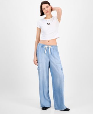 Celebrity Pink - Juniors' Pull-On Cargo Jeans