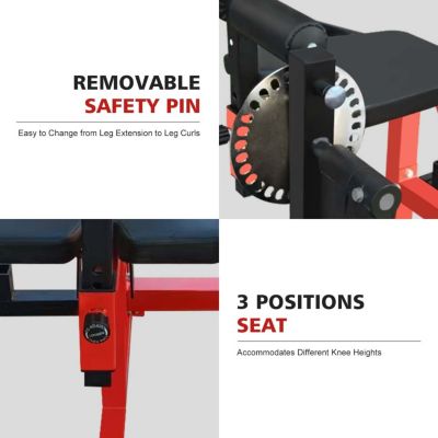 Streamdale Adjustable Leg Extension/Curl Machine Home Gym Weight Machine