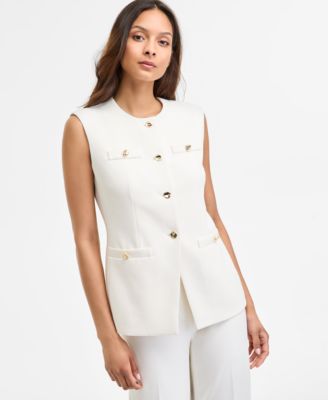 Anne Klein - Women's Four-Button Vest