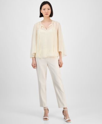 Women's Tie-Neck Blouse