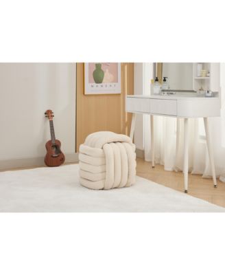 Modern Knot Design Ottoman Stylish and Comfortable