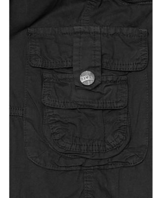 Big Boys Belted Twill Cargo Shorts, 8-18