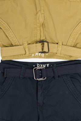 Big Boys 2 Pack Combo Belted Twill Cargo Shorts 8-18