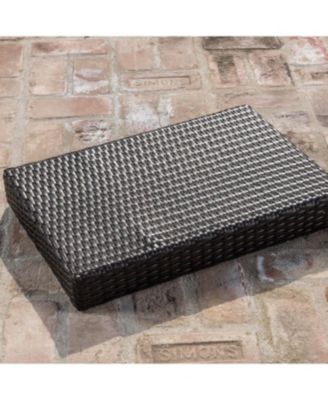 Streamdale Rattan Wicker Outdoor Accent Table Elevate Your Patio Ambiance