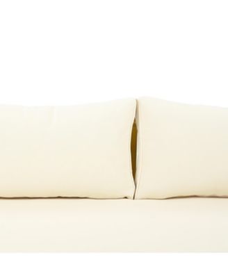 Streamdale Acacia Wood Daybed with Water-Resistant Cushions and Rattan Armrests