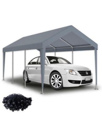 Streamdale Waterproof Carport Canopy Cover (12x20ft) with 76 Elastic Buckles, Grey