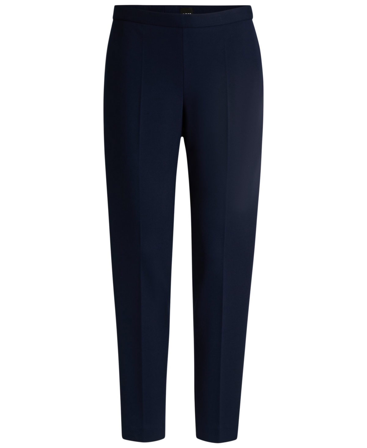 Hugo Boss Boss By  Women's Front Crease Regular Fit Trouser Pants In Dark Blue