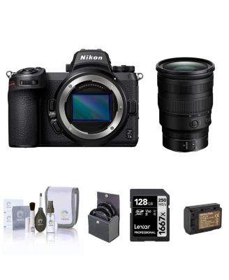 Z 7II  Mirrorless Camera with NIKKOR Z 24-70mm f/2.8 S Lens, Bundle with 128GB Memory Card, Battery, 82mm Filter Kit, Cleaning Kit