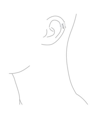 Minimalist Geometric Ear Cuff Cartilage Clip Wrap Helix Earrings Rose Gold Silver