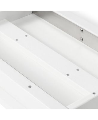 Outdoor HDPE 48" Modern Backless Patio Bench