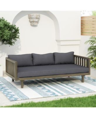 Streamdale Acacia Wood Daybed Durable, Water-Resistant, Classic Slat Paneling Design