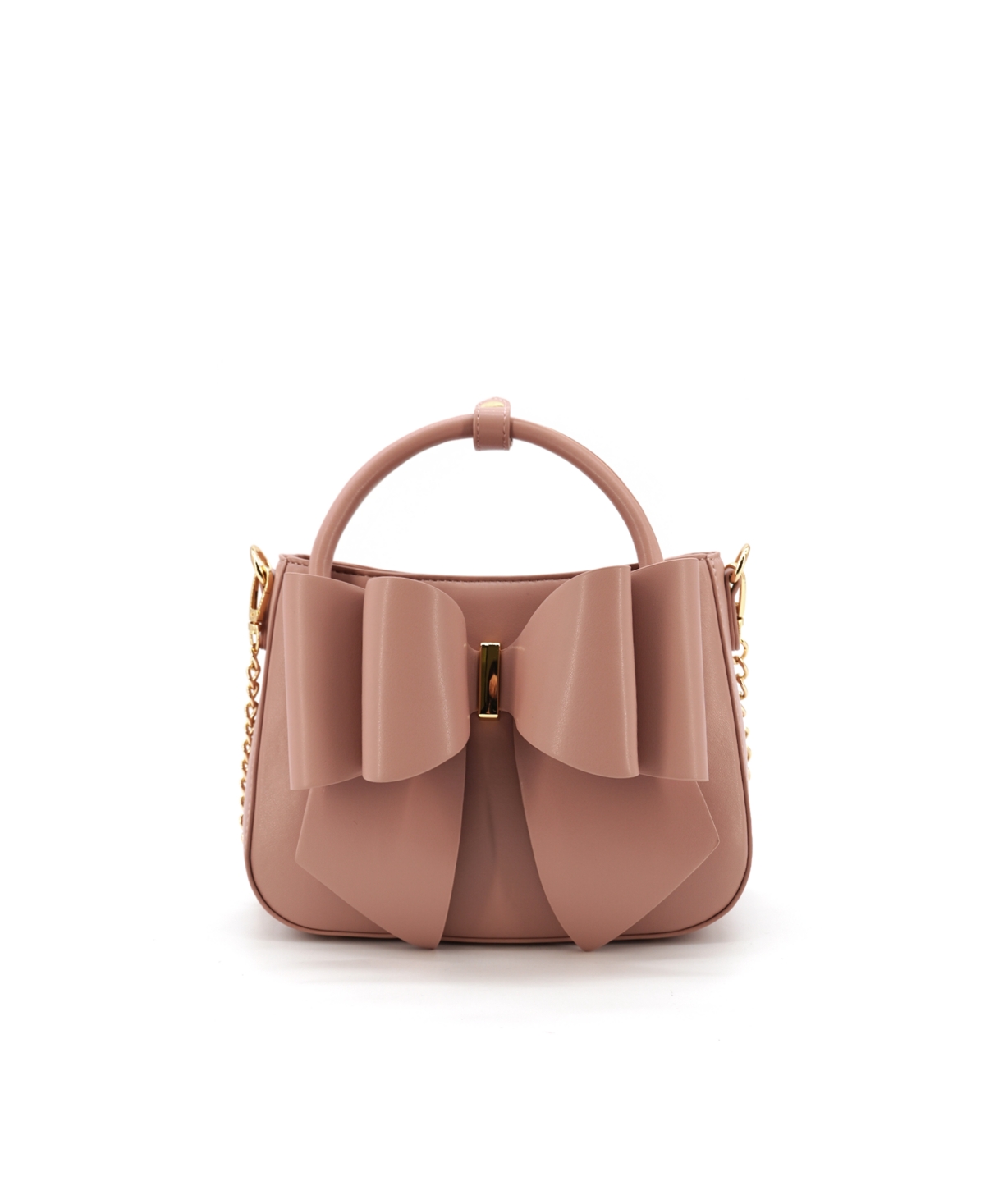 Like Dreams Madeline Bow Small Crossbody Bag In Mauve