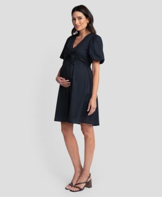 Seraphine - Women's Maternity Front Bow Dress