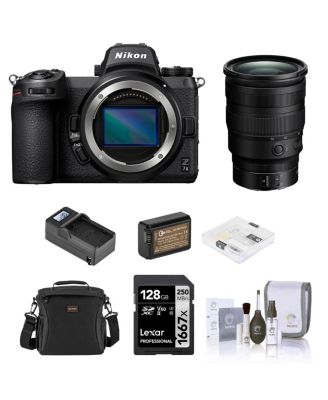 Z 7II  Mirrorless Camera with NIKKOR Z 24-70mm f/2.8 S Lens, Bundle with 128GB Memory Card, Shoulder Bag, Battery, Charger, 82mm Filter Kit,