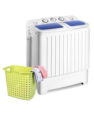 20 lbs Compact Twin Tub Washing Machine for Home Use