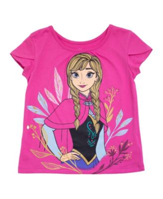 Little Girls Disney Princess Moana T-Shirt Tulle Skirt and Scrunchie 3 Piece Outfit Set