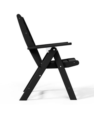 HDPE Adjustable Highback Folding Patio Dining Chair