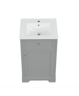  20" Bathroom Vanity with Sink, Bathroom Cabinet with Soft Closing Door, Storage Rack