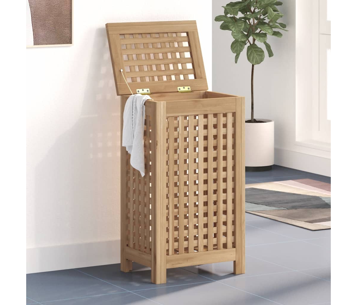 Wash Bin 13.8"x9.8"x23.6" Solid Wood Teak