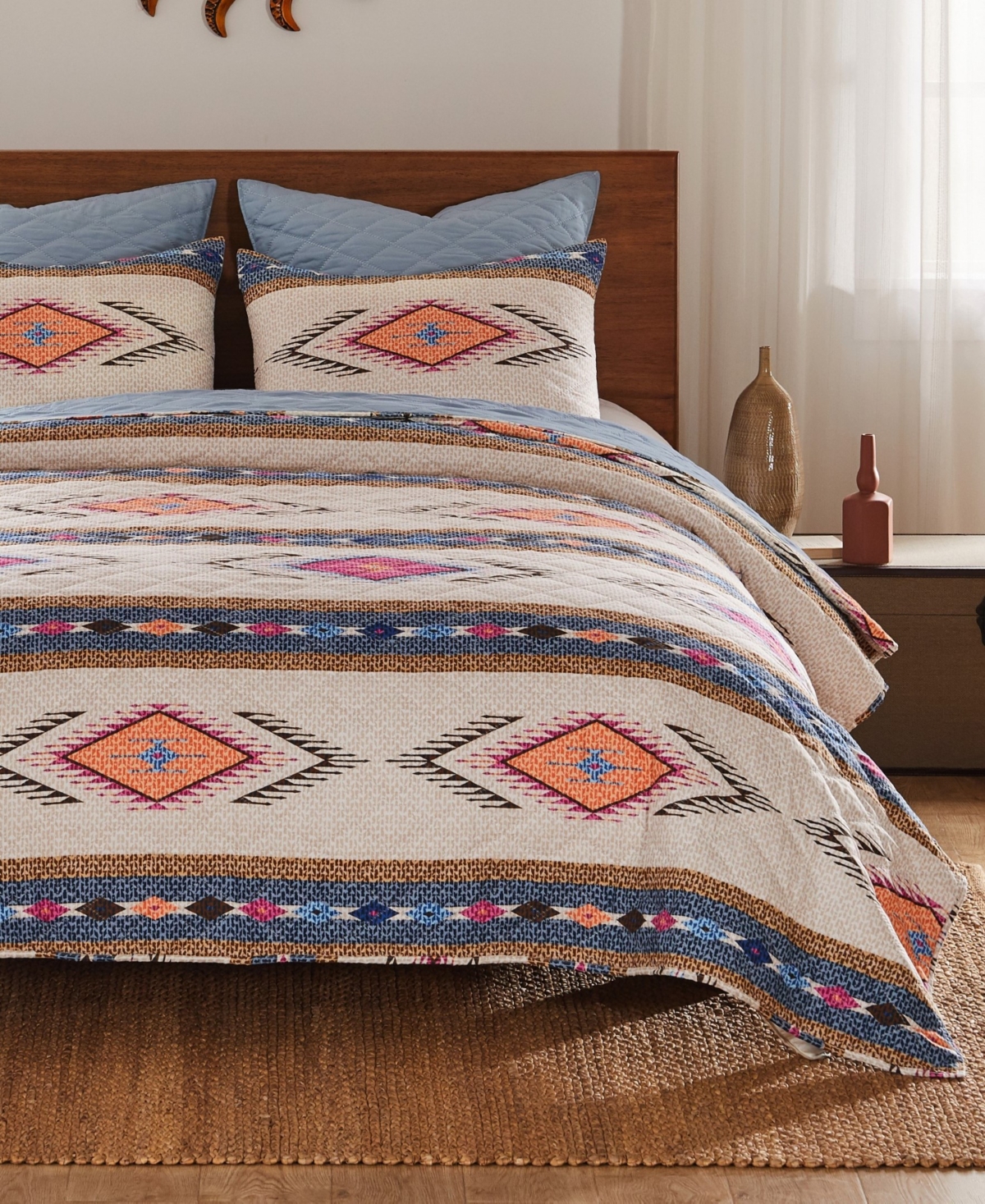 Greenland Home Fashions Cheyenne Boho Spirit 3-pc. Quilt Set, Full/queen In Spirit