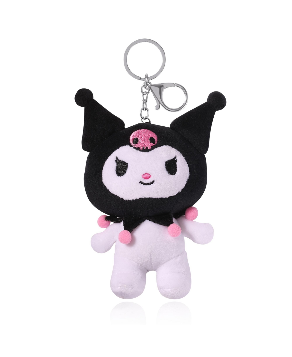 Sanrio Hello Kitty Kruomi Plush Bag Charm Keychain - Travel Gifts Accessories - Black