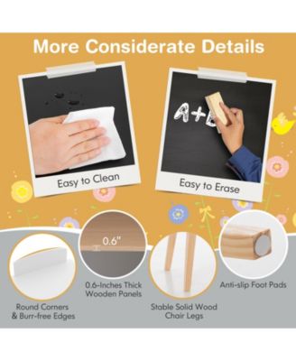 2-in-1 Kids House-Shaped Table and Chair Set