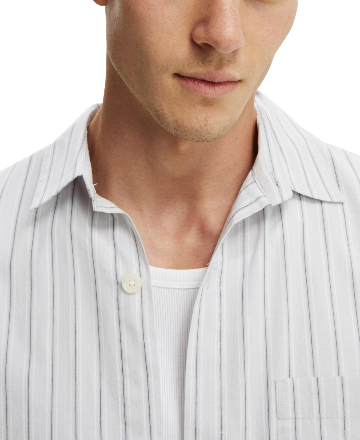 COTTON ON MEN'S HAMPTON LONG SLEEVE SHIRT 