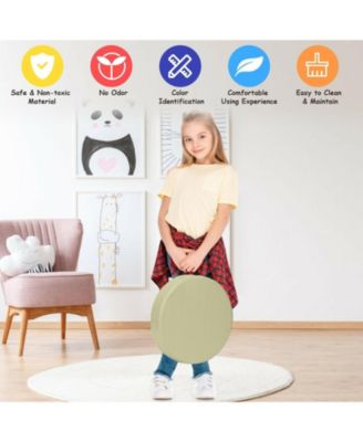 6 Pieces 15 Inch Round Toddler Floor Cushions