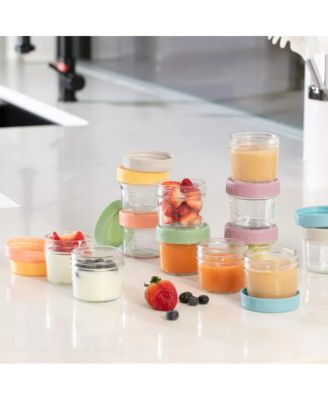 Baby Food Processor Steamer Blender with 12 Glass Baby Food Storage Jars, BPA-Free, Leakproof, Durable, and Convenient