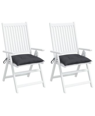 Chair Cushions 2 pcs Anthracite 19.7"x19.7"x2.8" Oxford Fabric