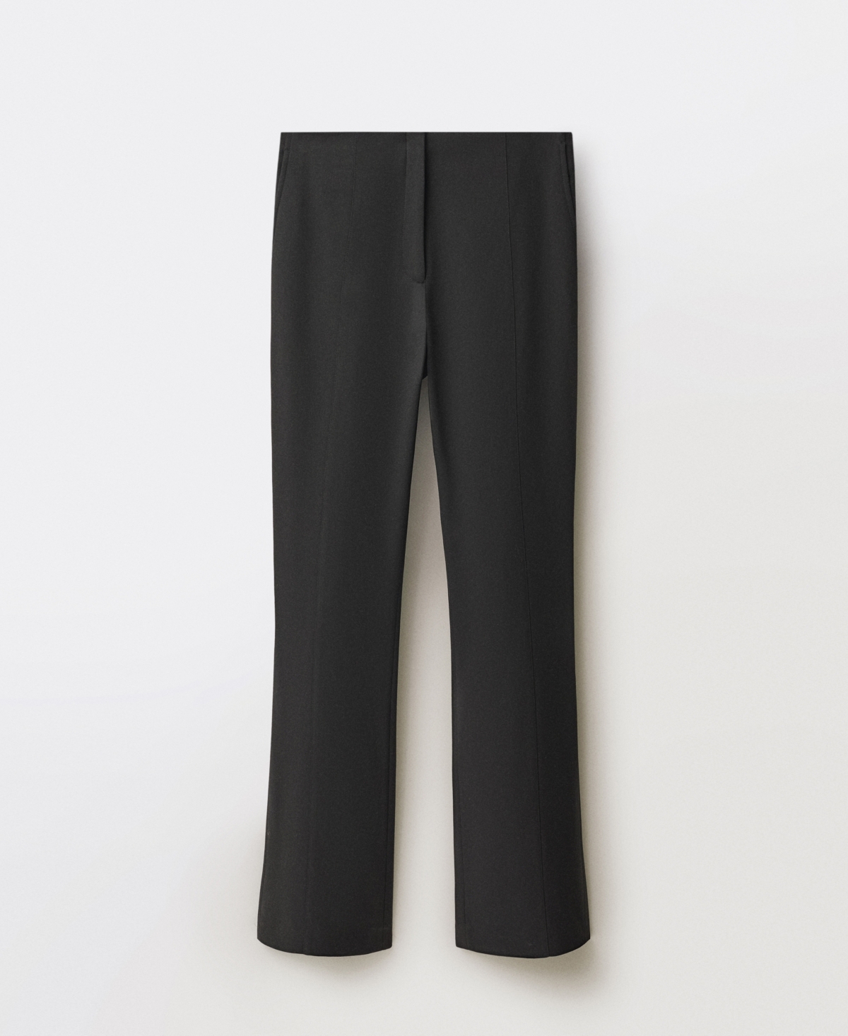 Mango Women's High-waisted Flared Trousers In Black