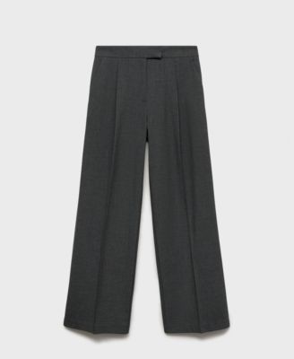 MANGO - Women's Straight-Fit Suit Trousers
