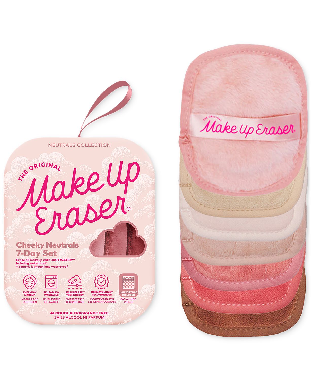 7-Pc. Cheeky Neutrals Makeup-Removing Cloth Set