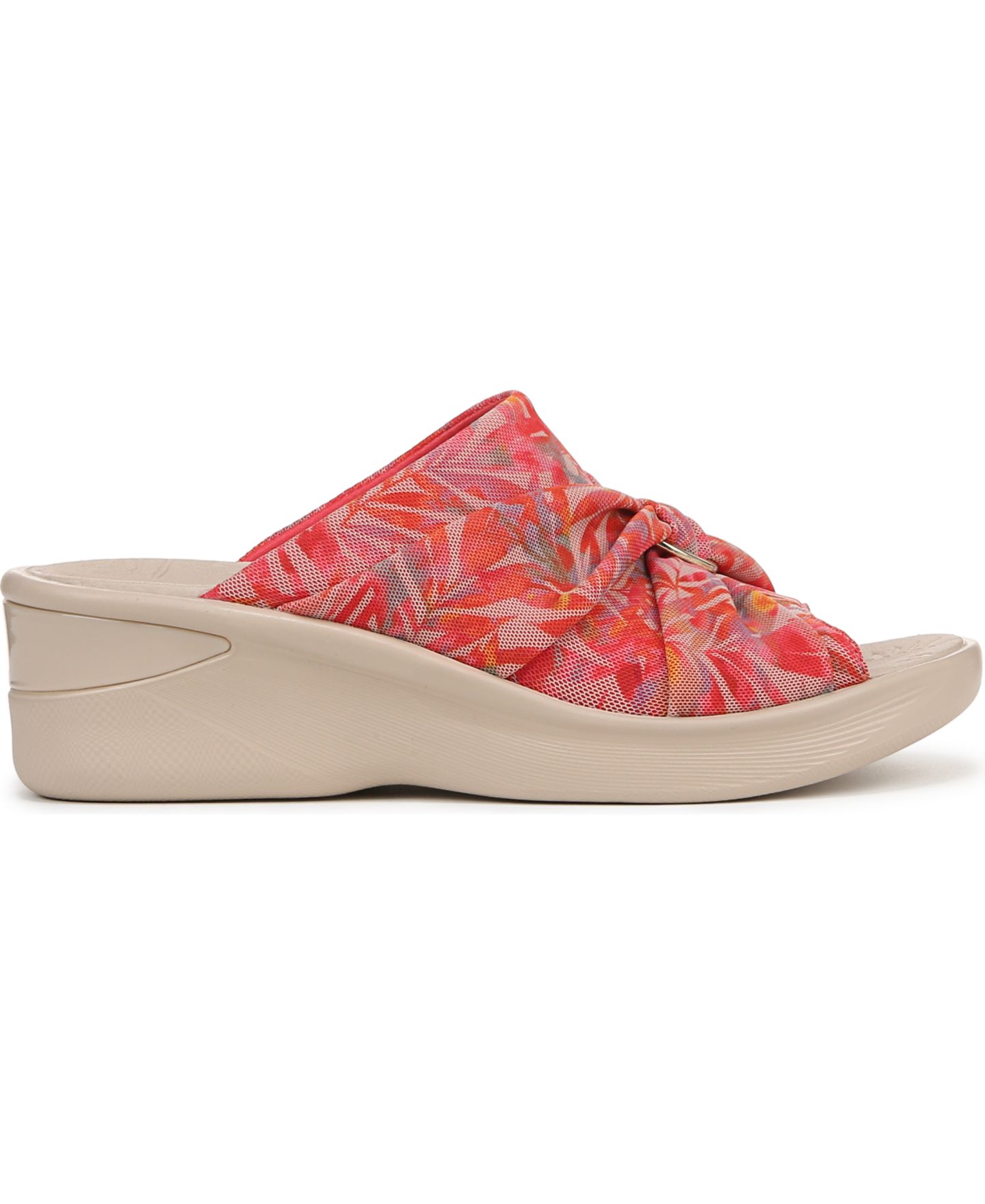Женские сандалии LifeStride Serenade Washable Slide Wedge, цвет: Коралловый разноцветный пальмовый — фото 2